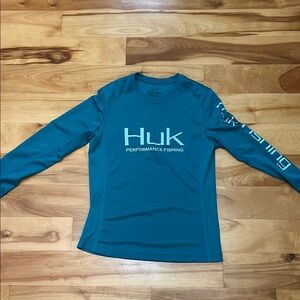Huk Teal Performance Fishing Shirt